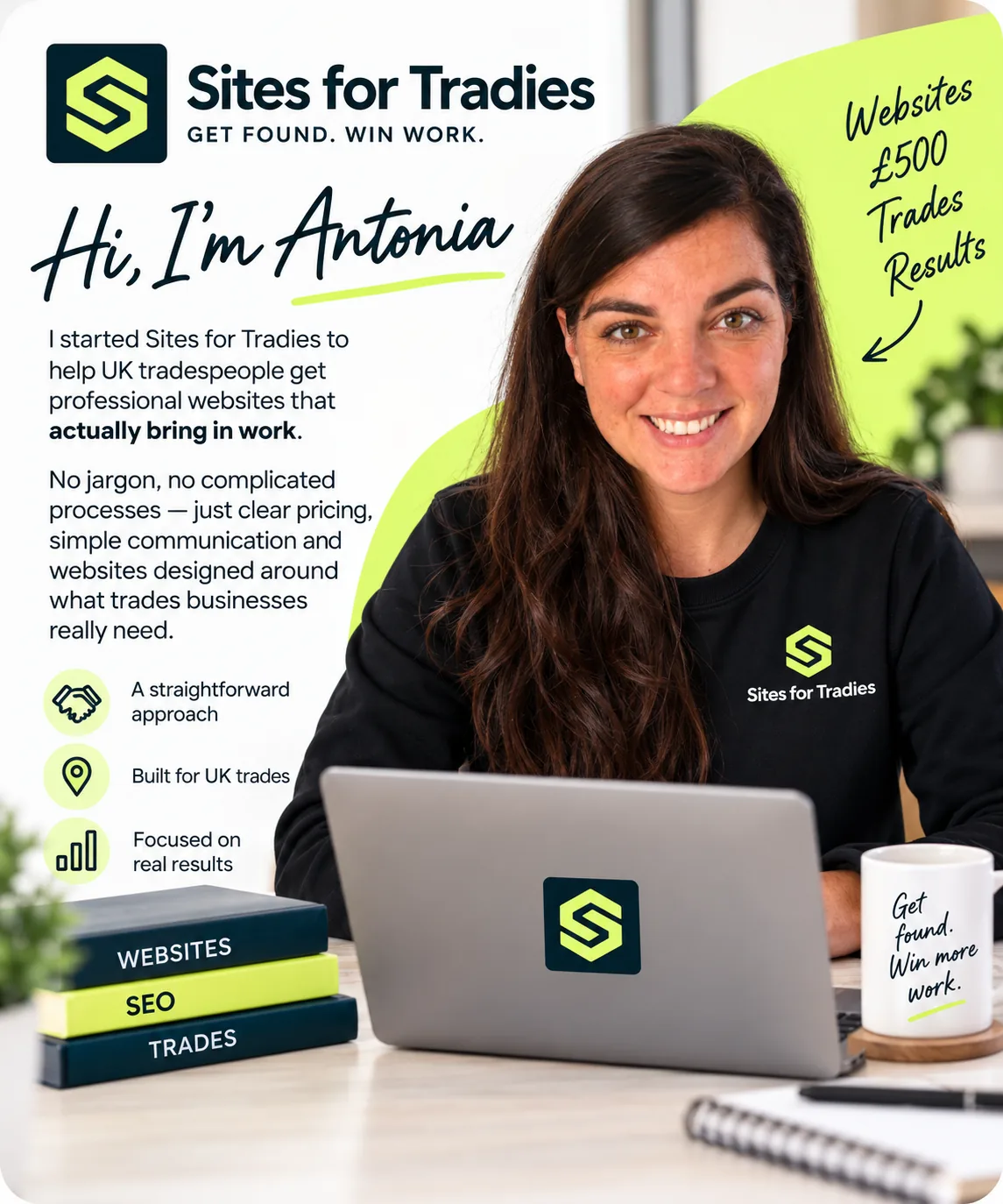 Antonia, founder of Sites For Tradies
